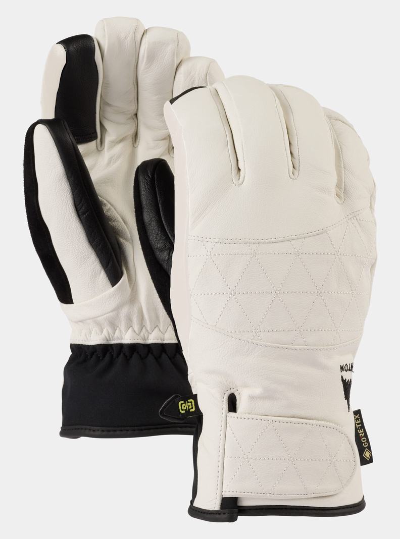 Burton GORE-TEX Kozene Gondy Rukavice Damske Biele | 69374-WVPF
