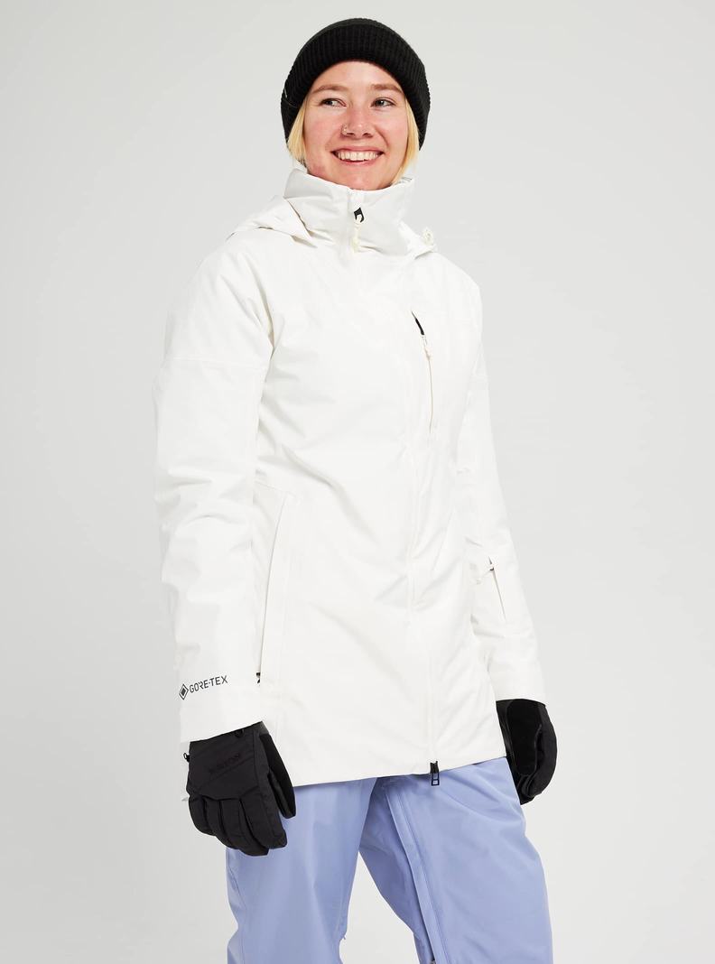Burton GORE-TEX Pillowline Zimní Bunda Damske Biele | 28075-WNLH