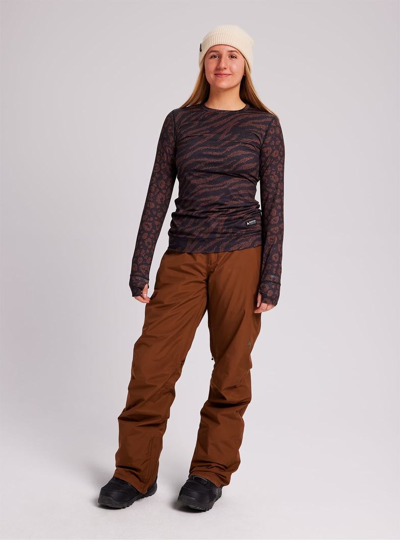 Burton GORE-TEX Powline Insulated Snowboardove Nohavice Damske Hnede | 95748-FDUV