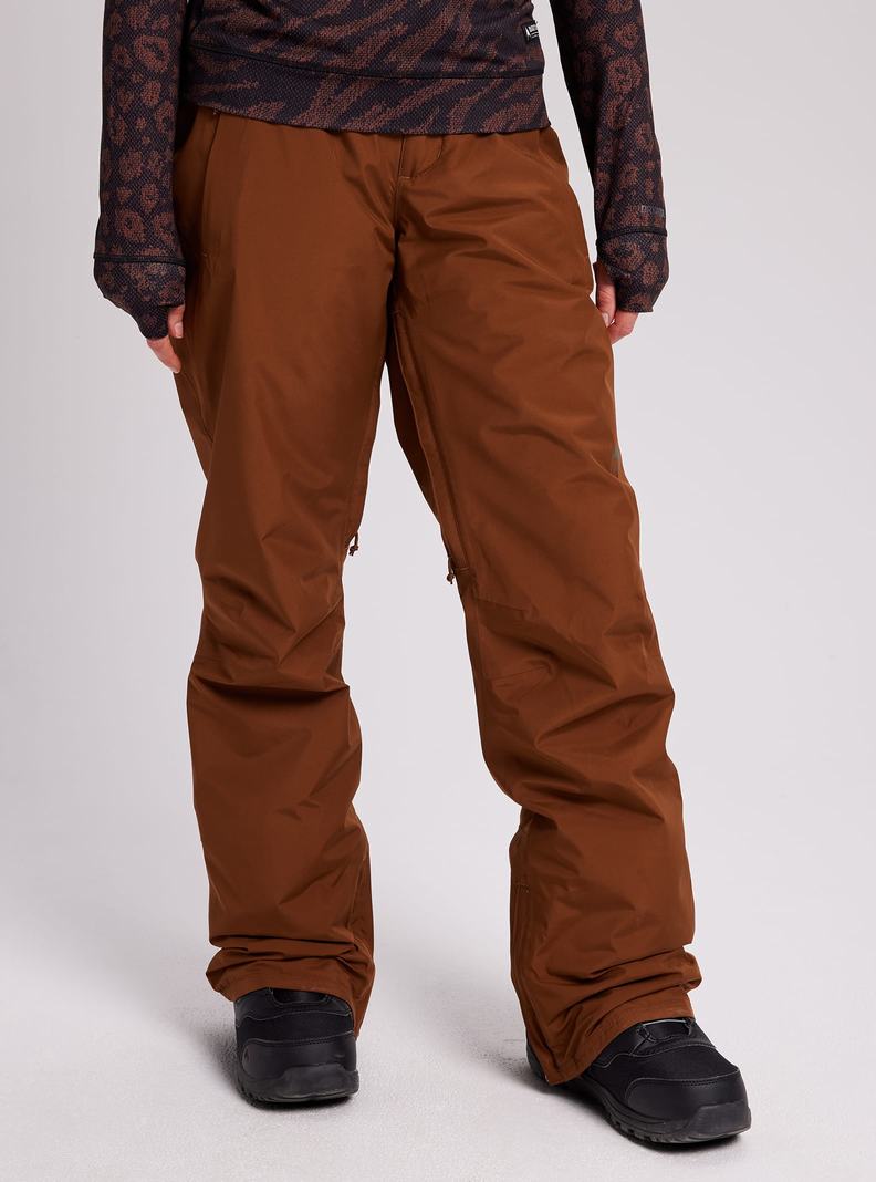 Burton GORE-TEX Powline Insulated Snowboardove Nohavice Damske Hnede | 95748-FDUV
