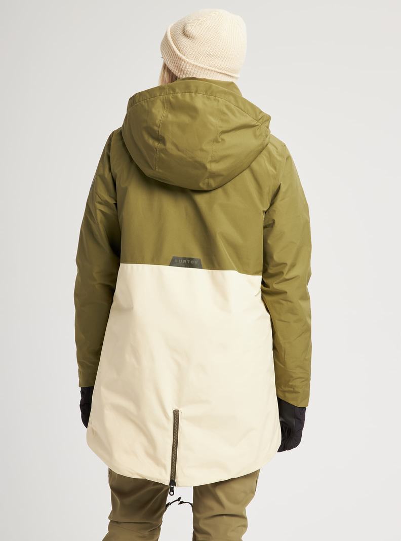 Burton GORE-TEX Treeline Zimní Bunda Damske Olivovo Zelená | 49351-CVTJ