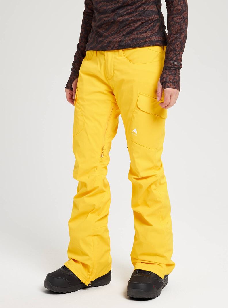 Burton GORE‑TEX Gloria Snowboardove Nohavice Damske Žlté | 92376-BEXW