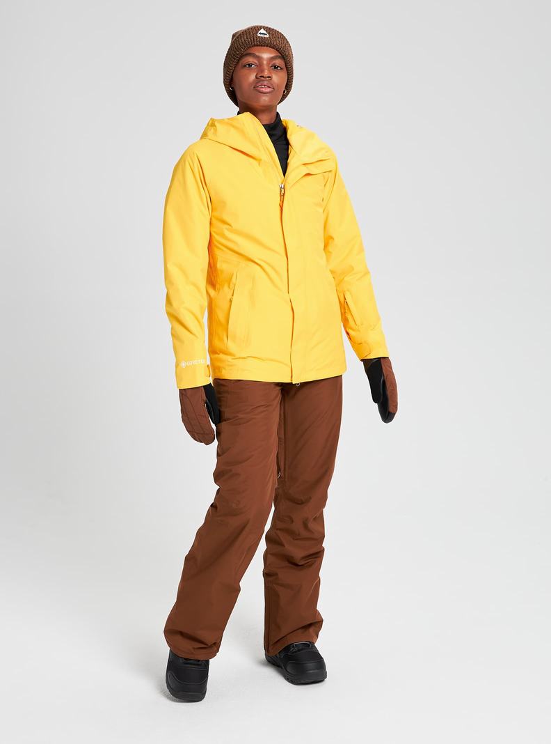 Burton GORE‑TEX Powline Shell Zimní Bunda Damske Žlté | 94650-TCDQ