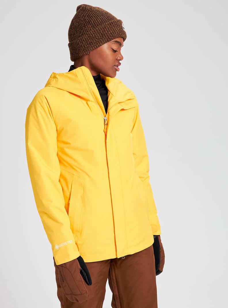 Burton GORE‑TEX Powline Zimní Bunda Damske Žlté | 82165-XEHD