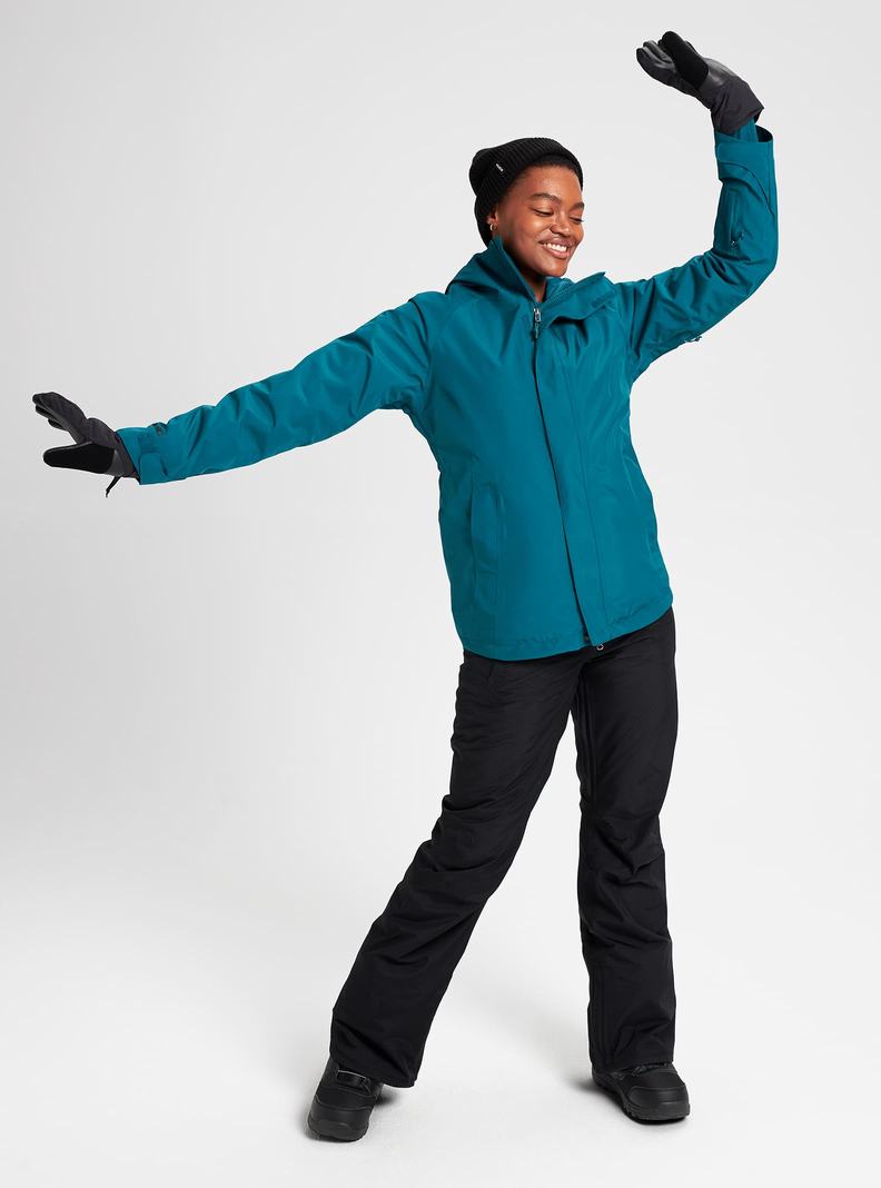 Burton GORE‑TEX Powline Zimní Bunda Damske Modre | 91027-JIFS