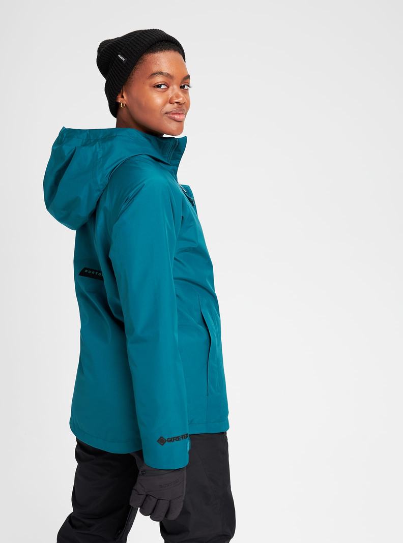 Burton GORE‑TEX Powline Zimní Bunda Damske Modre | 91027-JIFS