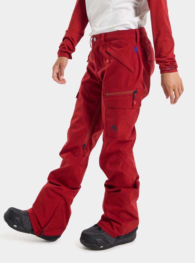 Burton Gloria Stretch 2L Snowboardove Nohavice Damske Červené | 62743-URKZ