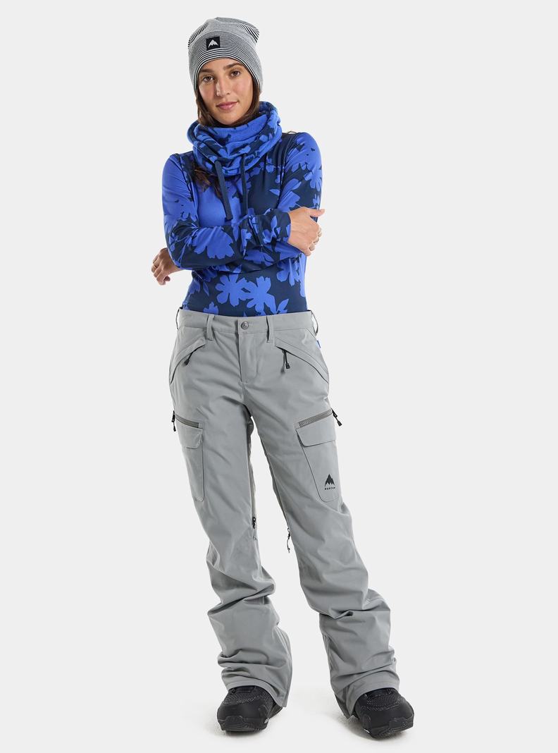 Burton Gloria Stretch 2L Snowboardove Nohavice Damske Siva | 72348-PHUQ