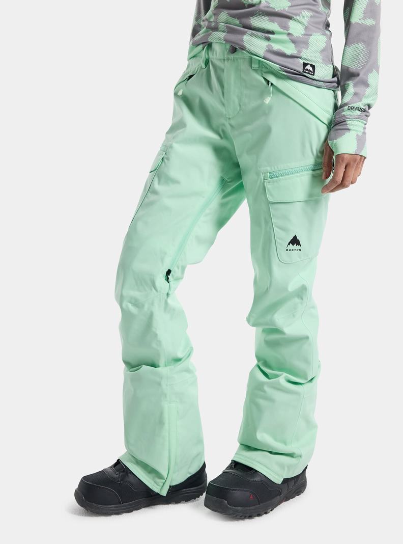 Burton Gloria Stretch 2L Snowboardove Nohavice Damske Zelene | 73215-QDTC
