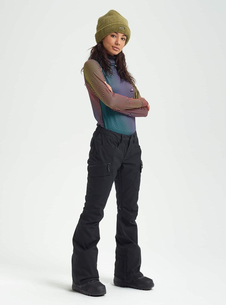 Burton Gloria Stretch 2L (Vysoke) Snowboardove Nohavice Damske Čierne | 46350-NMFC