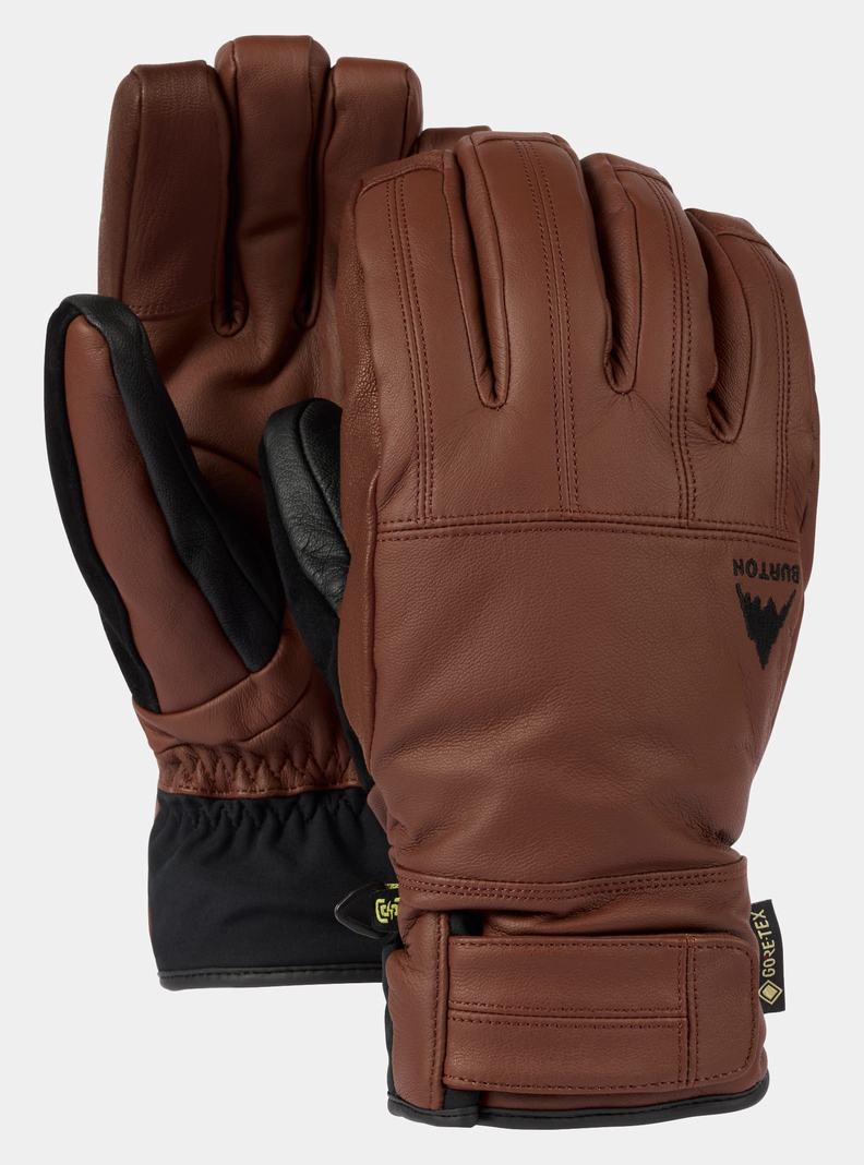 Burton Gondy GORE-TEX Kozene Rukavice Panske Hnede | 01793-PYFU