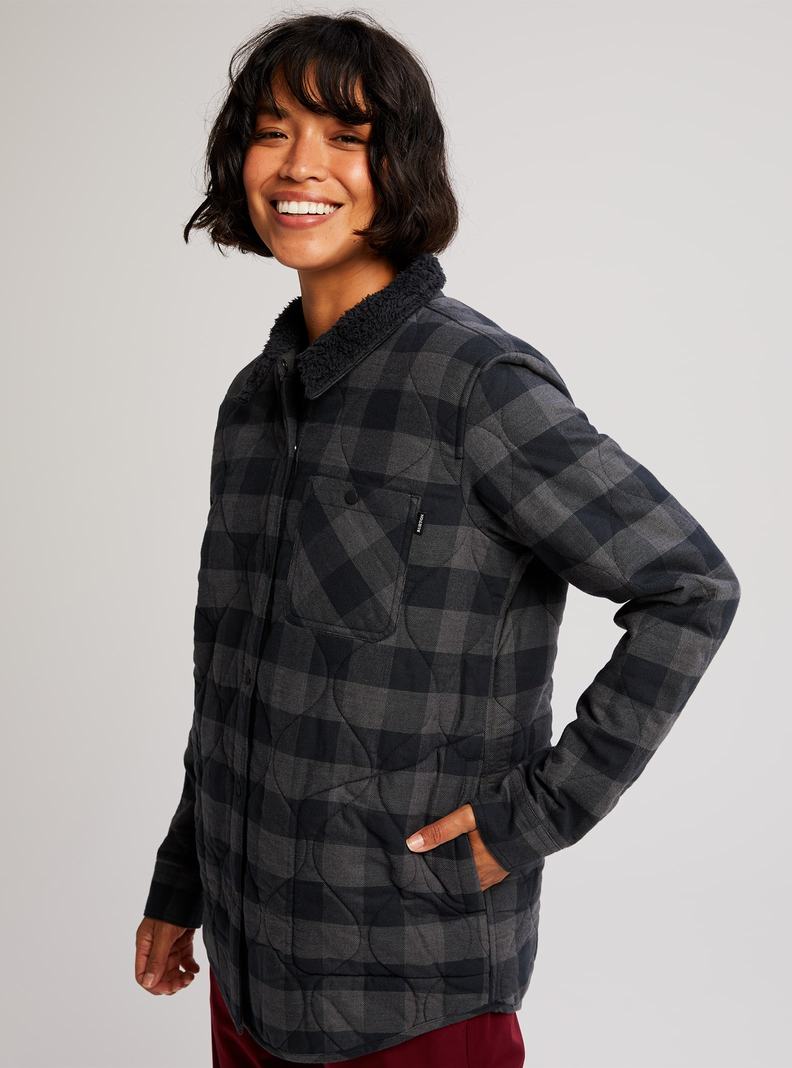 Burton Grace Insulated Flannel Košele Damske Čierne | 25436-IJGL