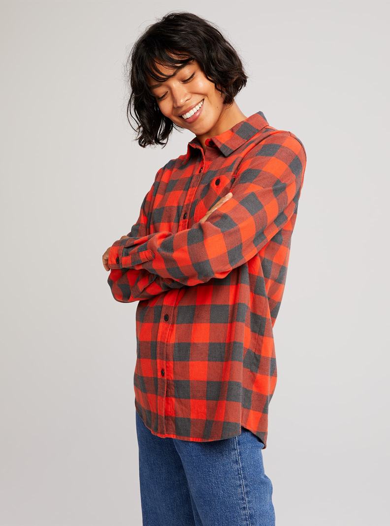 Burton Grace Long Sleeve Flannel Košele Damske Červené | 17650-PNQI