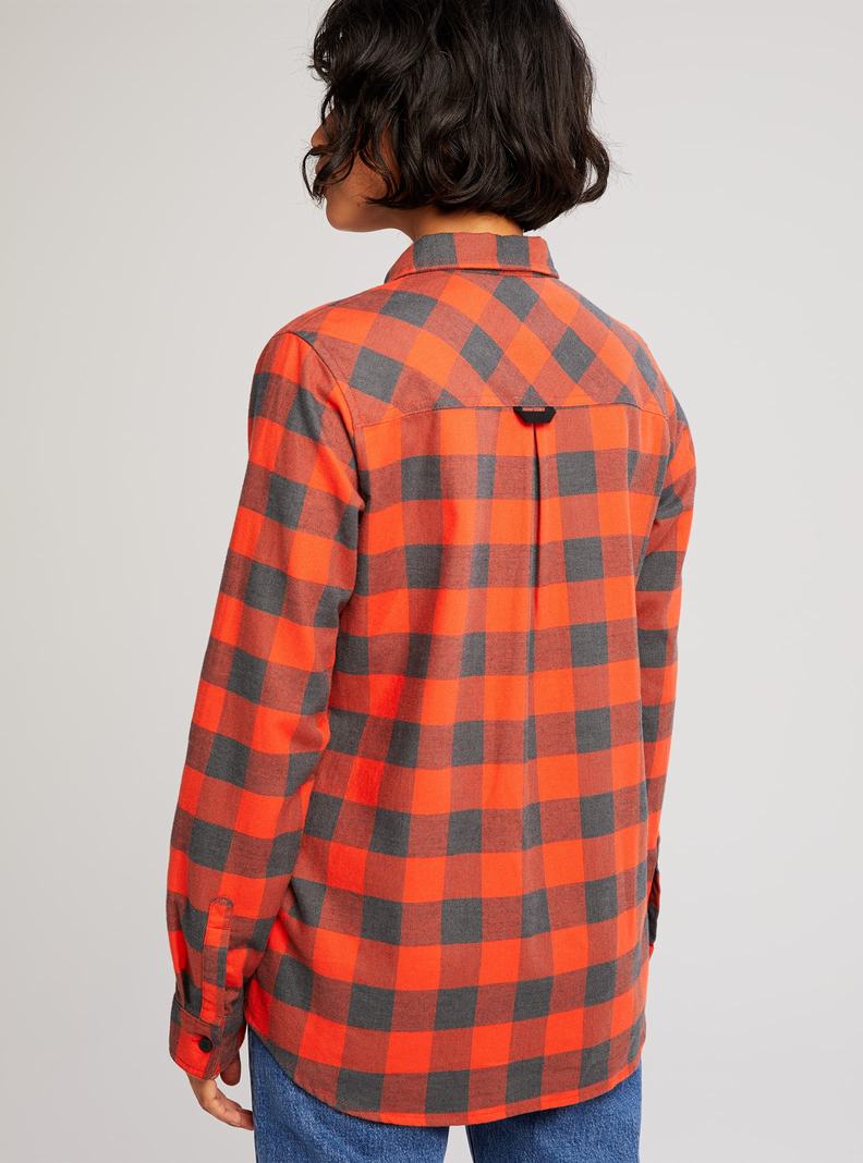 Burton Grace Long Sleeve Flannel Košele Damske Červené | 17650-PNQI