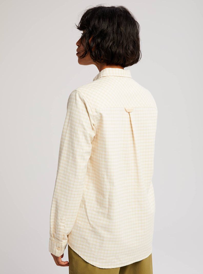 Burton Grace Long Sleeve Flannel Košele Damske Béžové | 57419-OEGV