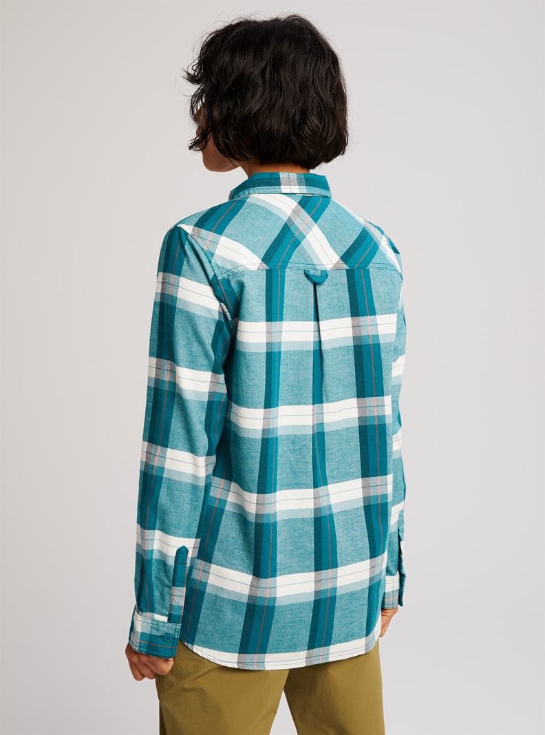 Burton Grace Long Sleeve Flannel Košele Damske Modre | 68573-NHVG