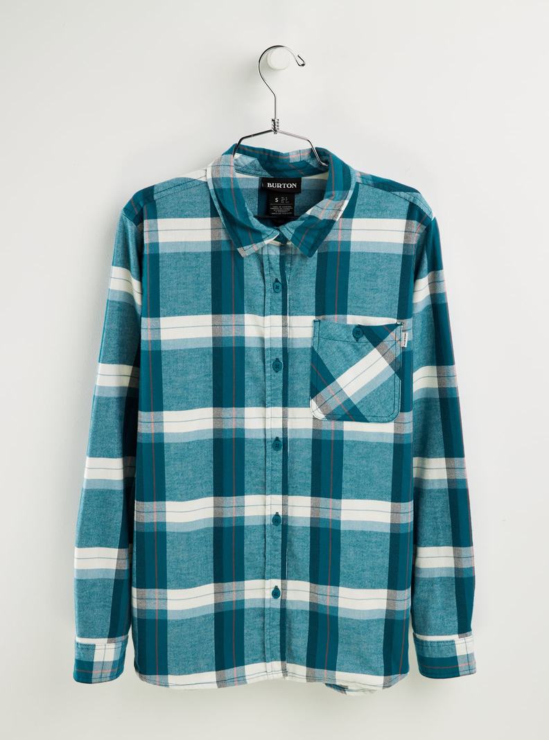 Burton Grace Long Sleeve Flannel Košele Damske Modre | 68573-NHVG