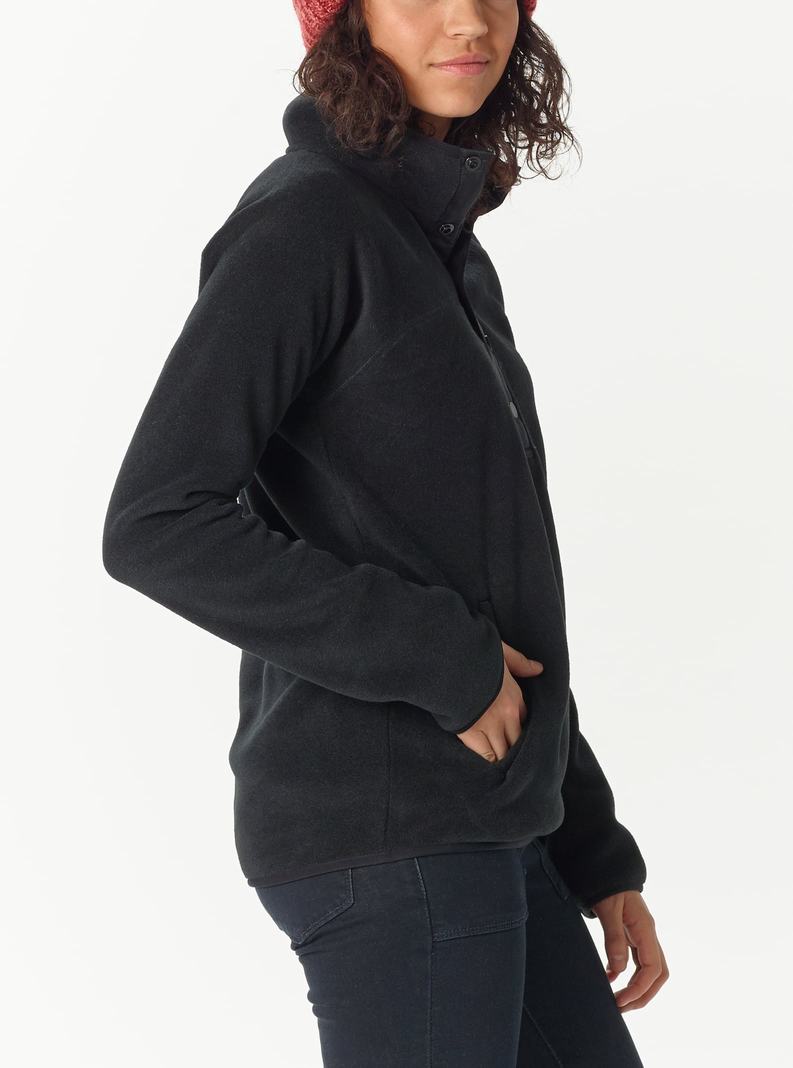 Burton Hearth Fleece Pullover Mikina Damske Čierne | 01942-CUZD