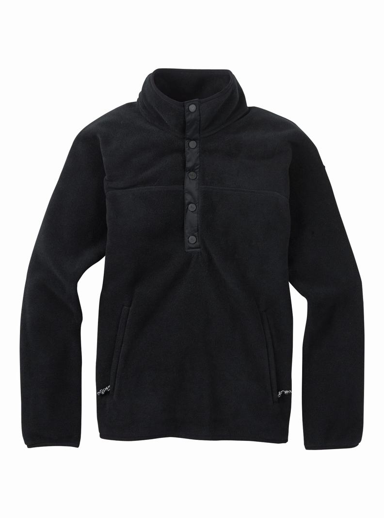Burton Hearth Fleece Pullover Mikina Damske Čierne | 01942-CUZD