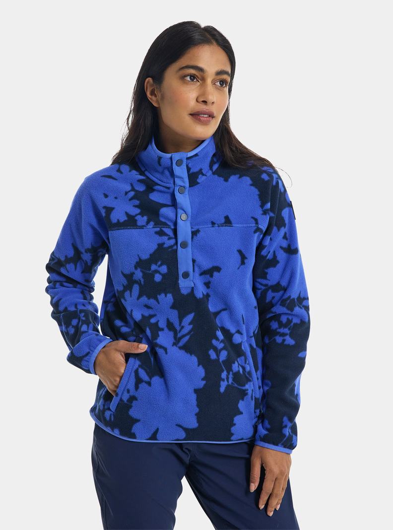 Burton Hearth Fleece Pullover Mikina Damske Modre | 72610-DJYF
