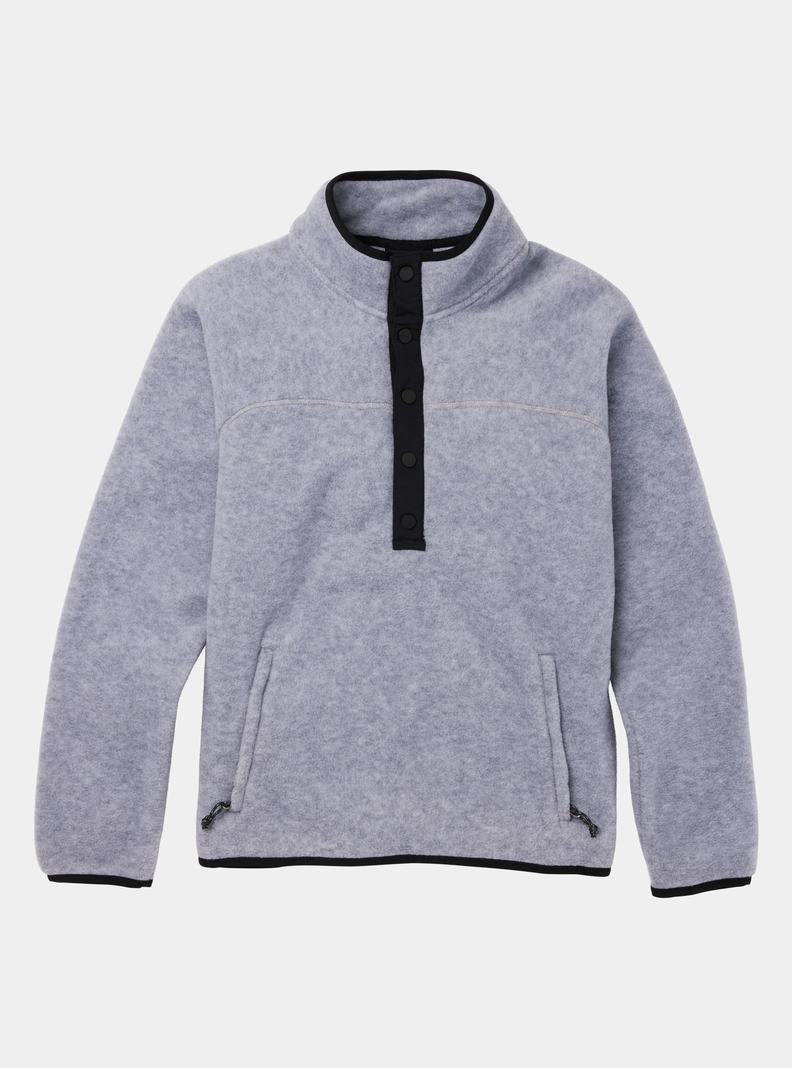 Burton Hearth Fleece Pullover Mikina Damske Siva | 74806-DJLY