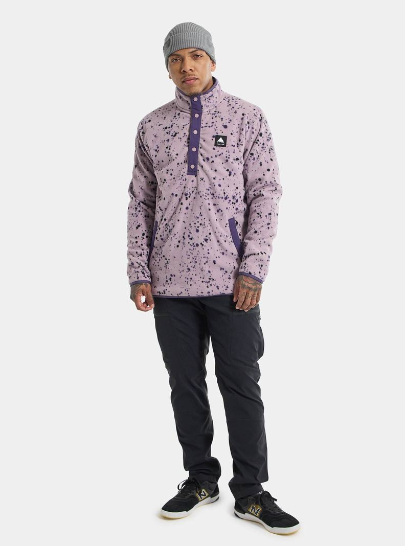 Burton Hearth Fleece Pullover Mikina Panske Lavendel | 30265-RJZN