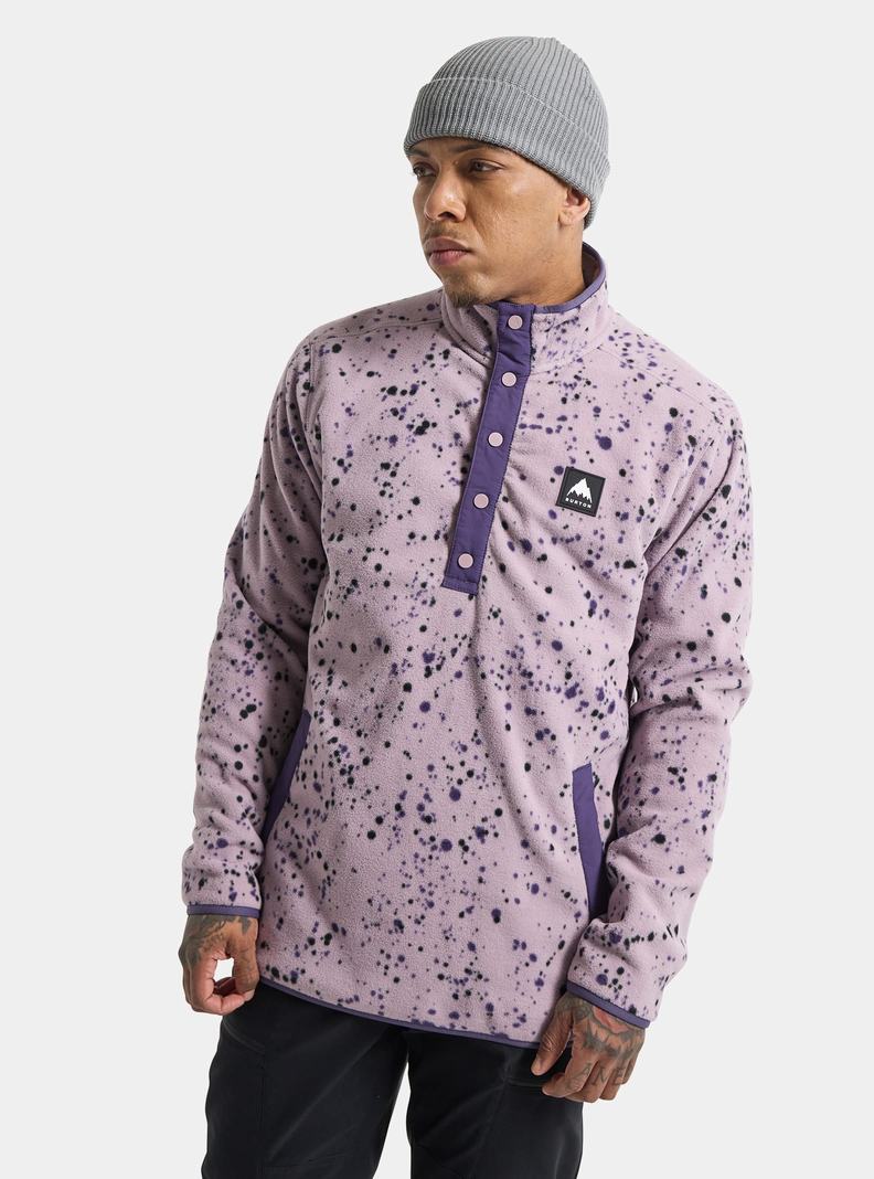 Burton Hearth Fleece Pullover Mikina Panske Lavendel | 30265-RJZN