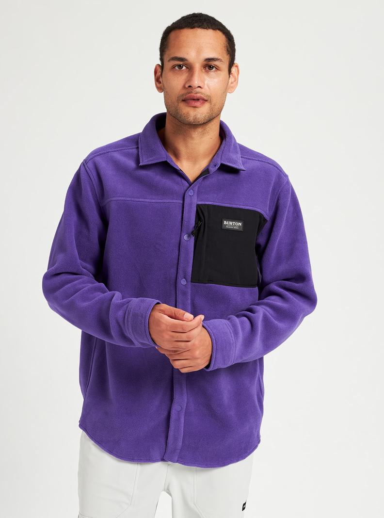 Burton Hearth Fleece Shirt Košele Panske Nachový | 71469-RNQG