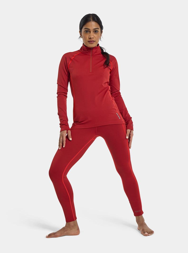 Burton Heavyweight X Base Layer Pants Termoprádlo Damske Červené | 42835-HBQE