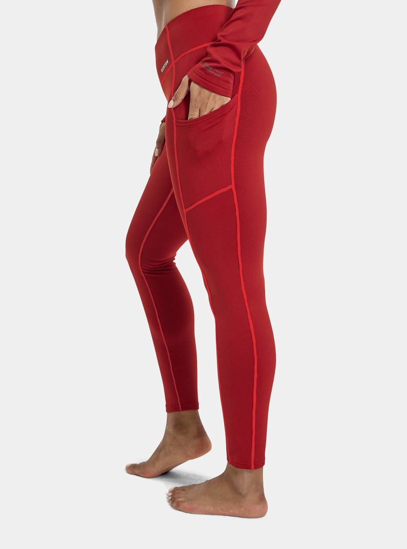 Burton Heavyweight X Base Layer Pants Termoprádlo Damske Červené | 42835-HBQE