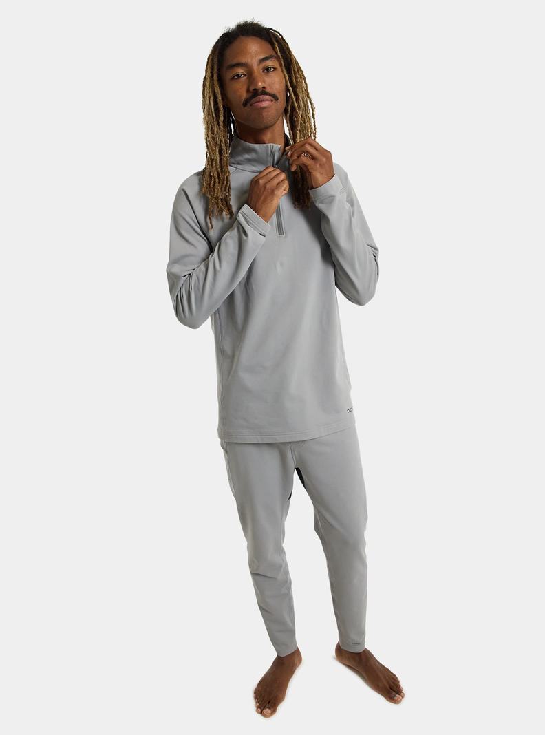 Burton Heavyweight X Base Layer Quarter-Zip Termoprádlo Panske Siva | 04856-YFWP