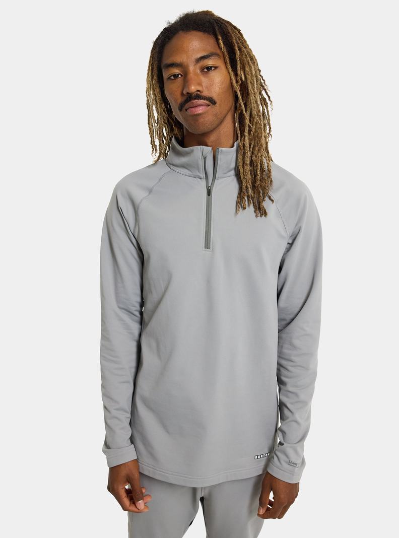 Burton Heavyweight X Base Layer Quarter-Zip Termoprádlo Panske Siva | 04856-YFWP
