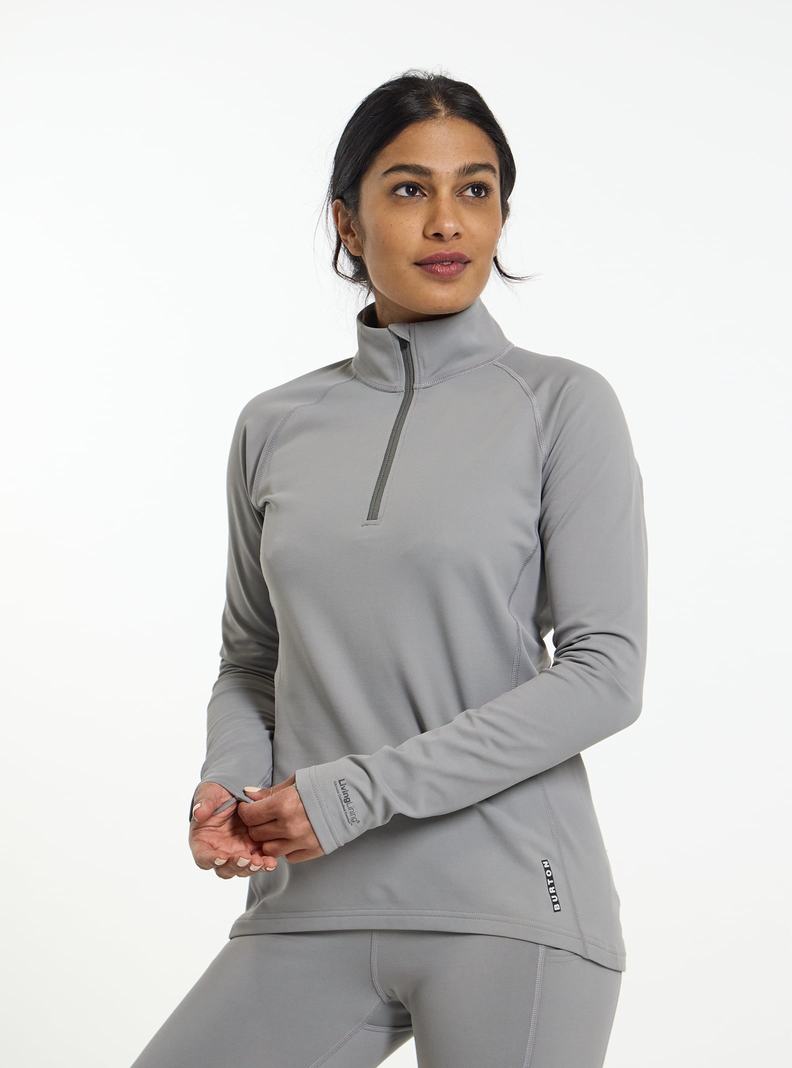 Burton Heavyweight X Base Layer Quarter-Zip Termoprádlo Damske Siva | 23516-WATO