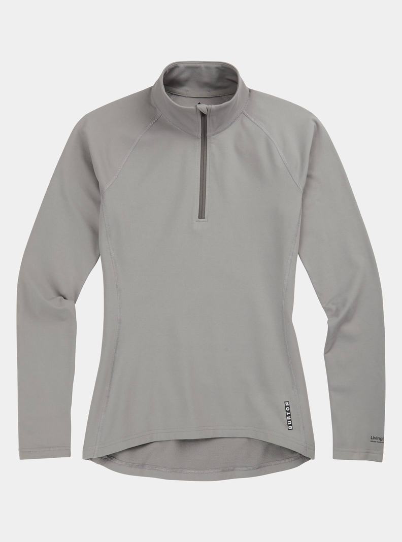 Burton Heavyweight X Base Layer Quarter-Zip Termoprádlo Damske Siva | 23516-WATO