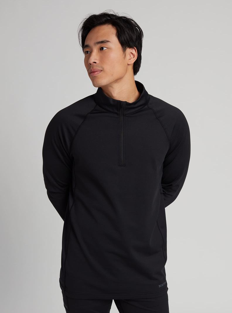 Burton Heavyweight X Base Layer Quarter-Zip Termoprádlo Panske Čierne | 27168-UMOQ
