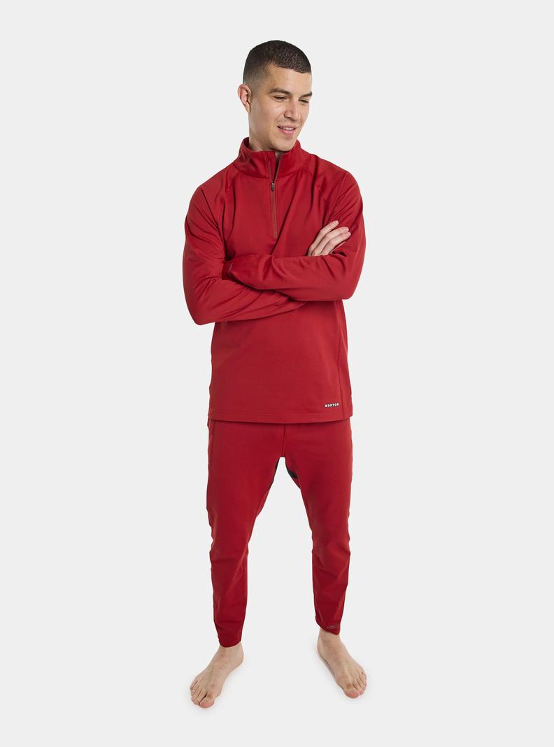 Burton Heavyweight X Base Layer Quarter-Zip Termoprádlo Panske Červené | 51239-ZUJW