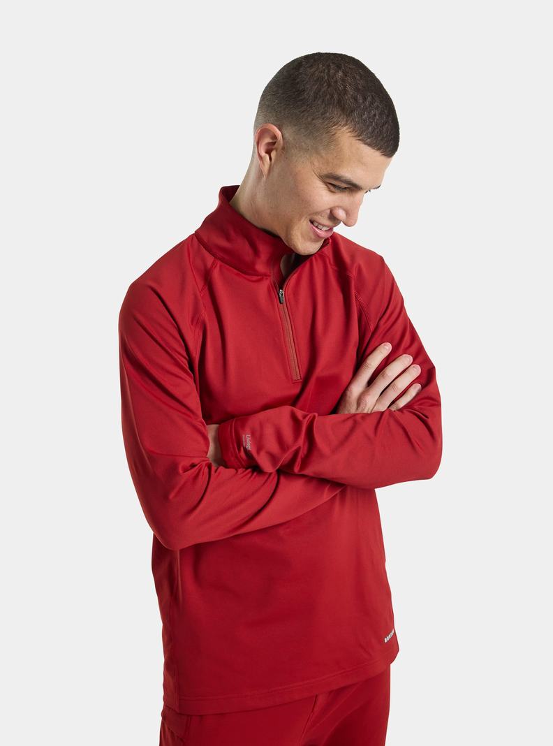 Burton Heavyweight X Base Layer Quarter-Zip Termoprádlo Panske Červené | 51239-ZUJW