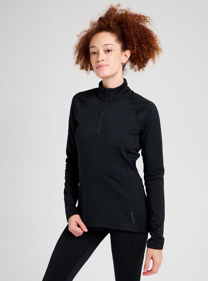 Burton Heavyweight X Base Layer Quarter-Zip Termoprádlo Damske Čierne | 78206-AVNP