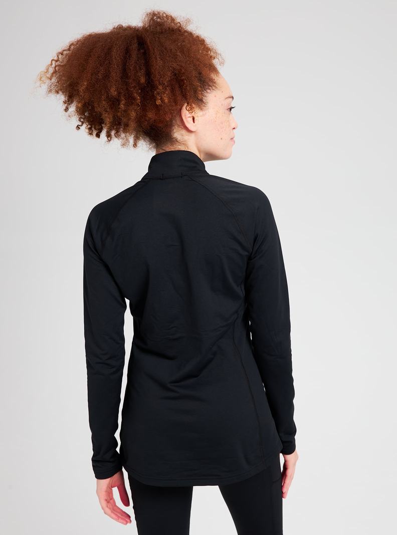 Burton Heavyweight X Base Layer Quarter-Zip Termoprádlo Damske Čierne | 78206-AVNP
