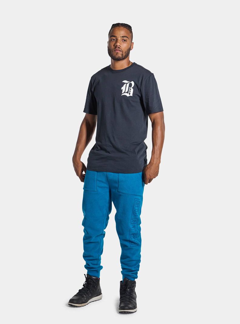 Burton Hesston Kratke Sleeve Tričko Panske Čierne | 34921-UHER
