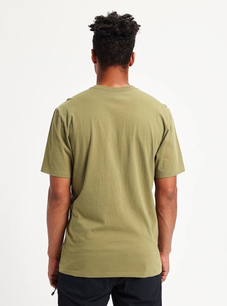 Burton Horizontal Mountain Kratke Sleeve Tričko Panske Olivovo Zelená | 65930-HCYU
