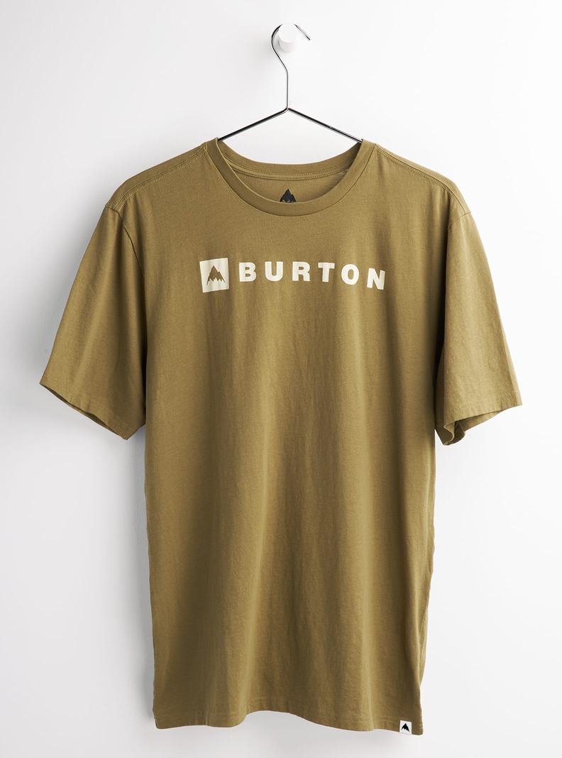 Burton Horizontal Mountain Kratke Sleeve Tričko Panske Olivovo Zelená | 65930-HCYU