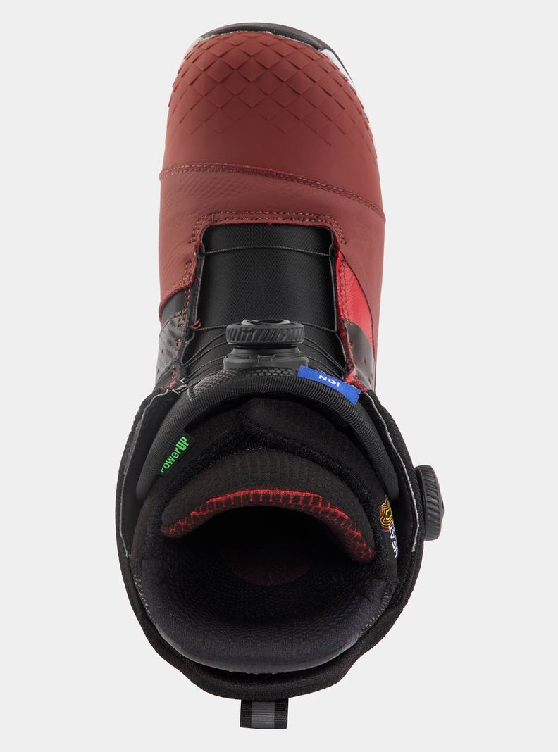 Burton Ion BOA® Snowboardové Topánky Panske Bordove Čierne | 02953-SWQA