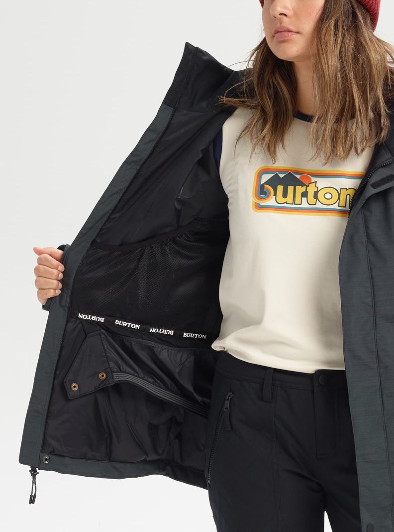 Burton Jet Set 2L Zimní Bunda Damske Čierne | 76409-MYQV
