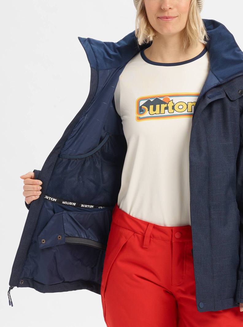 Burton Jet Set Zimní Bunda Damske Modre | 36709-VDMR