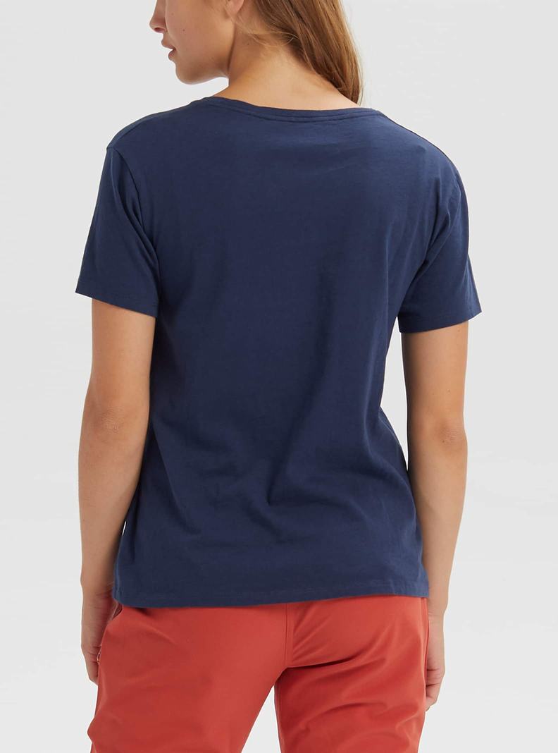 Burton Klasické Kratke Sleeve Pocket Tričko Damske Modre | 16972-DEFC