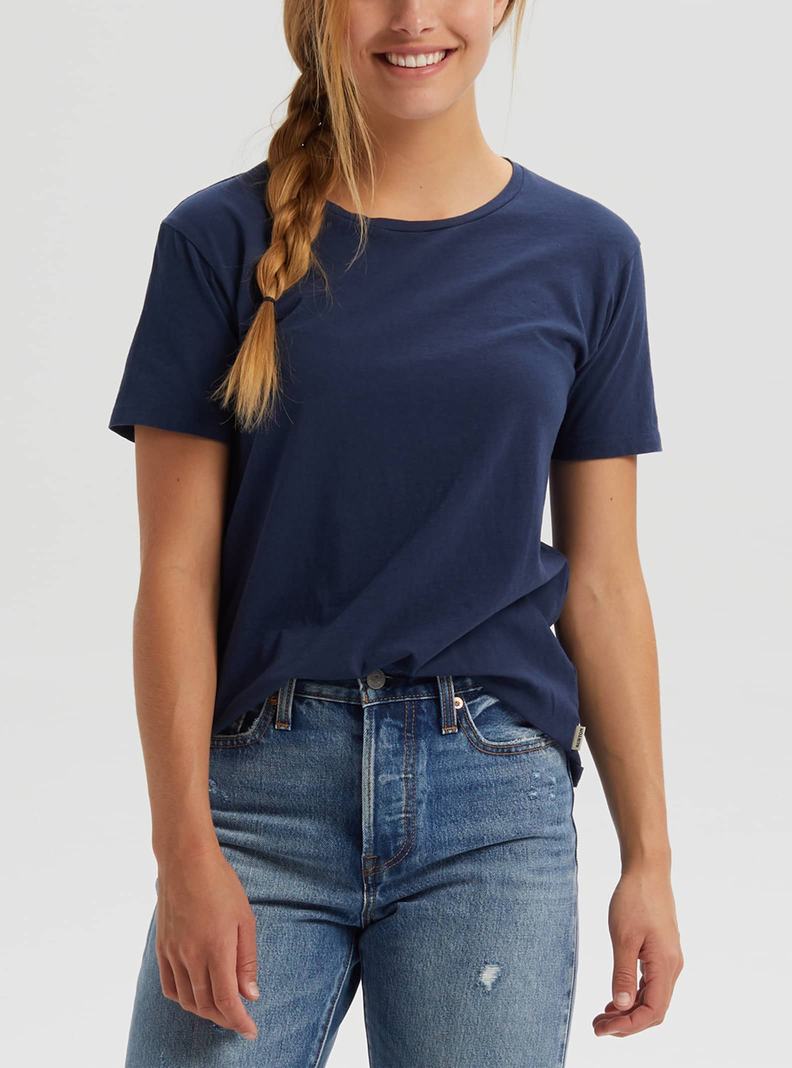 Burton Klasické Kratke Sleeve Tričko Damske Modre | 21647-LFRZ