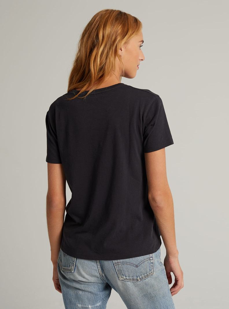 Burton Klasické Kratke Sleeve Tričko Damske Čierne | 35042-GYXV