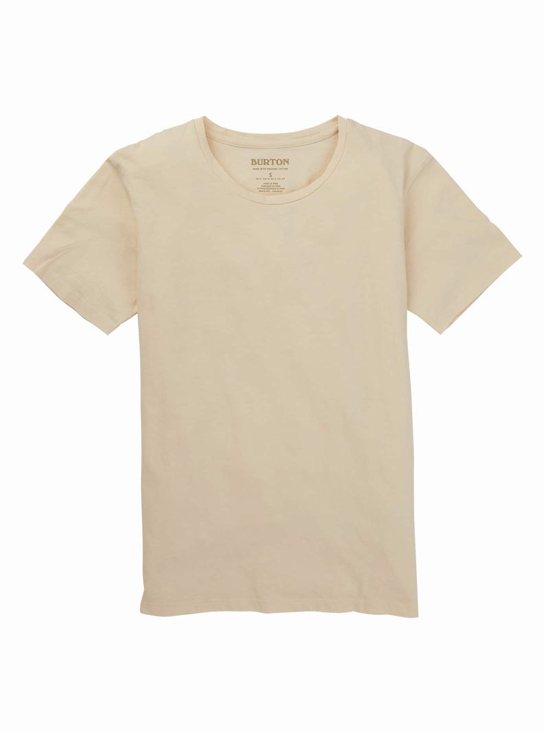 Burton Klasické Kratke Sleeve Tričko Damske Béžové | 70594-VESP