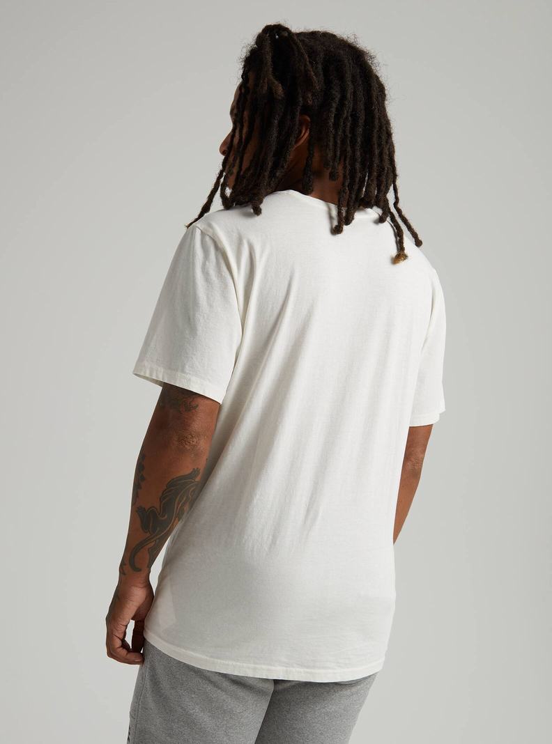Burton Klasické Kratke Sleeve Tričko Panske Biele | 23084-DJXL